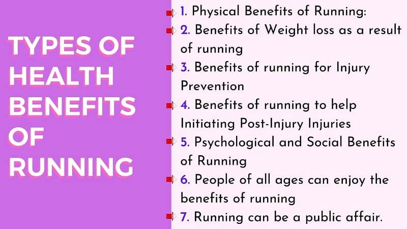 Types of Health Benefits of Running