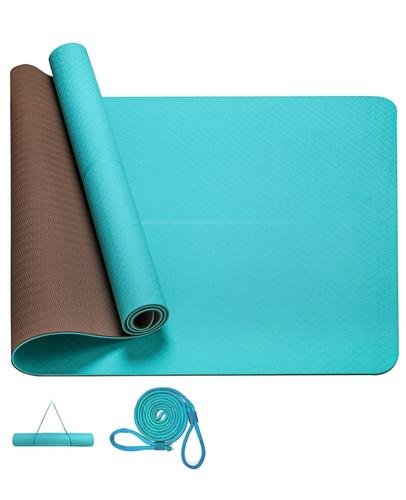 Eco-friendly Non-Slip Yoga Mats For Men in blue color