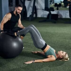 Swiss Ball Curl leg press alternative