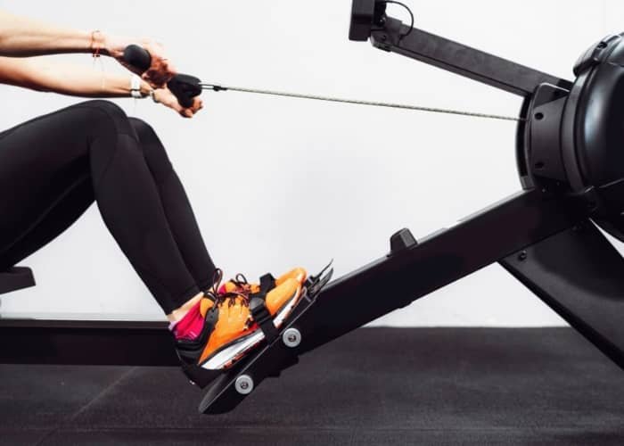 Rowing losing weight machine