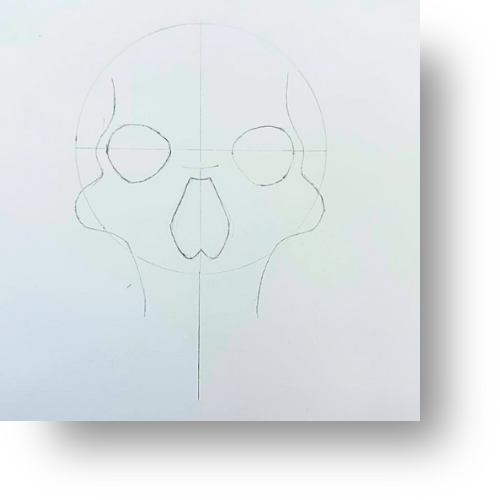 Easy Skull Drawing for Advanced