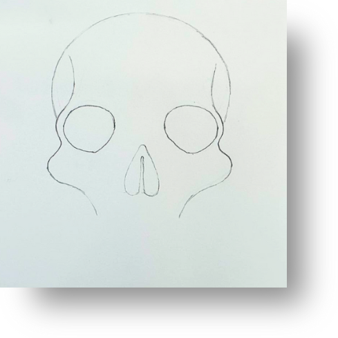 Easy Skull Drawing for Intermediates