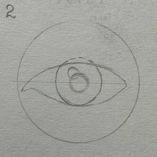 drawing of an eye