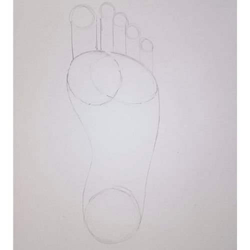 How to draw a foot