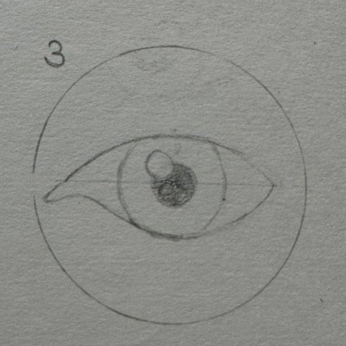 drawing of an eye