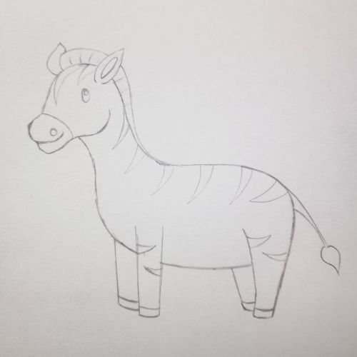 How to draw Zebra