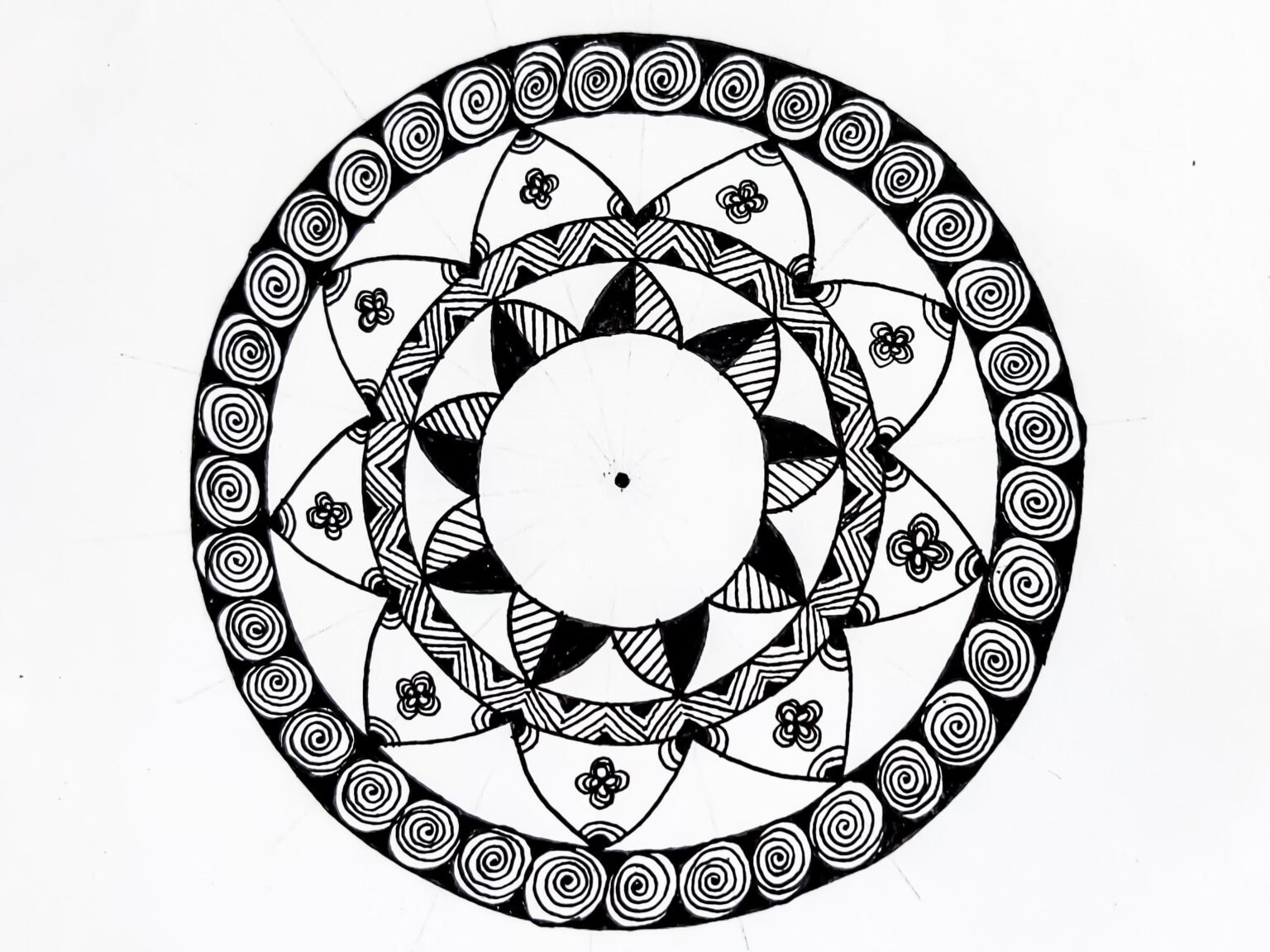 Easy Mandala Art for Beginners | How to draw Mandala