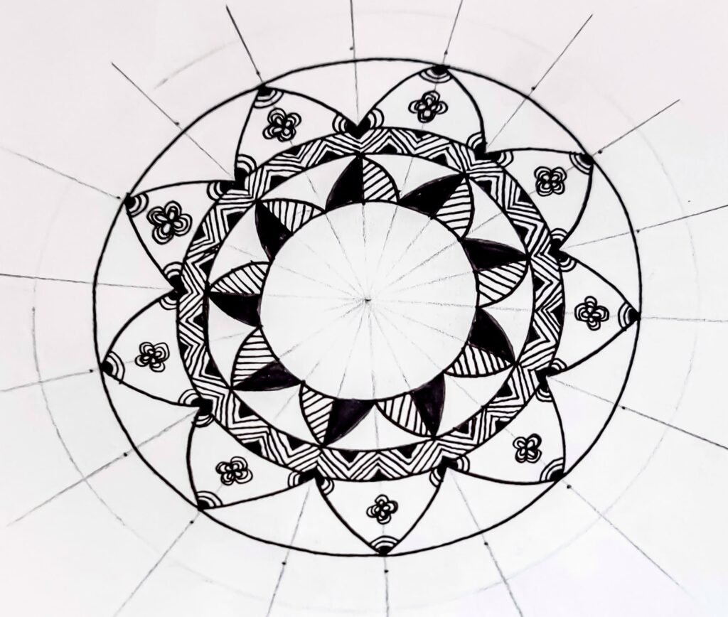 Easy Mandala Art for Beginners | How to draw Mandala