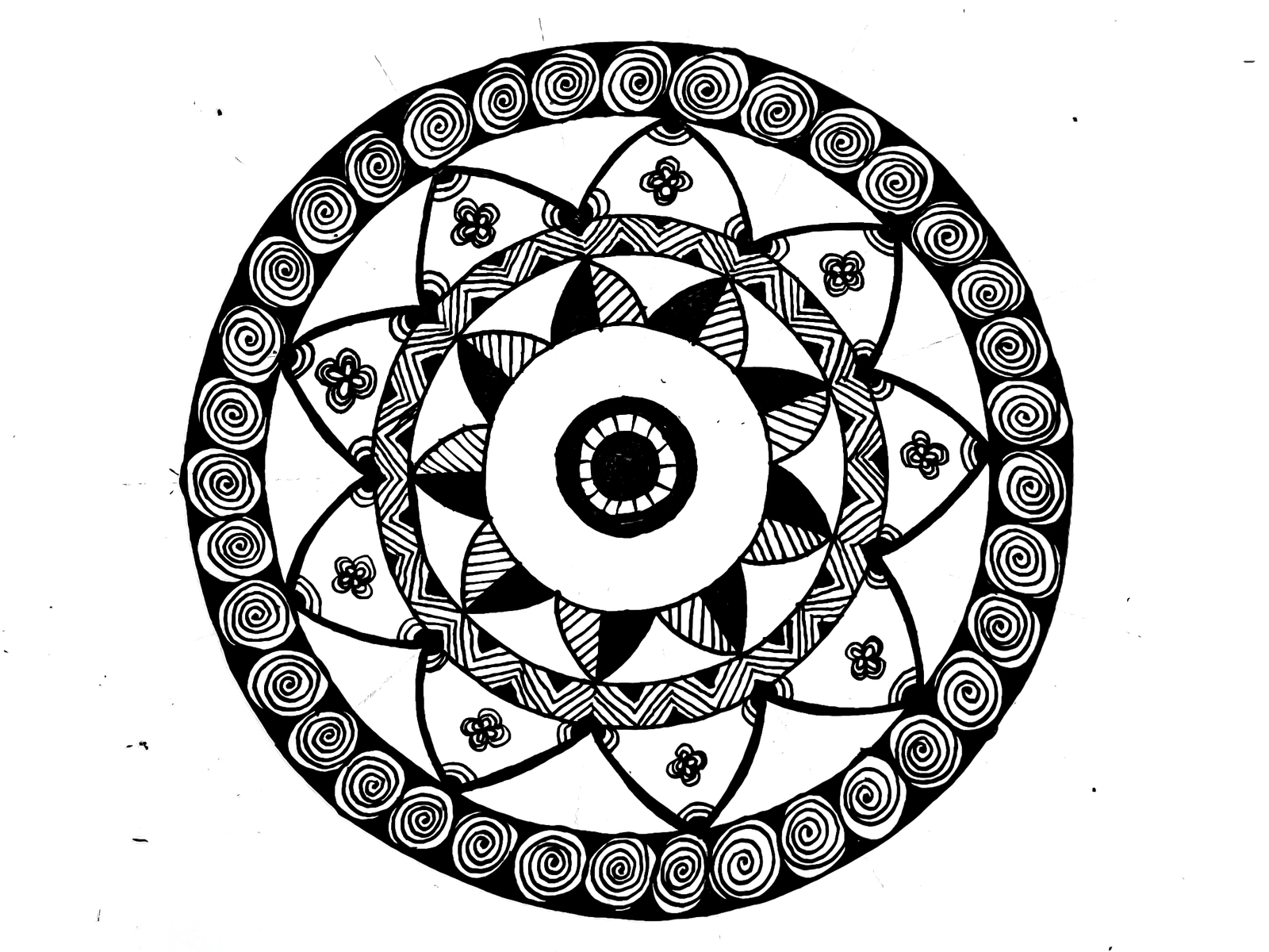 Easy Mandala Drawing At Getdrawings Free Download - Riset