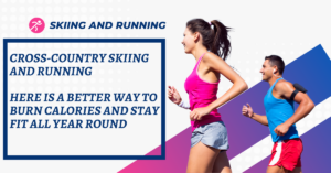 cross-country skiing and running