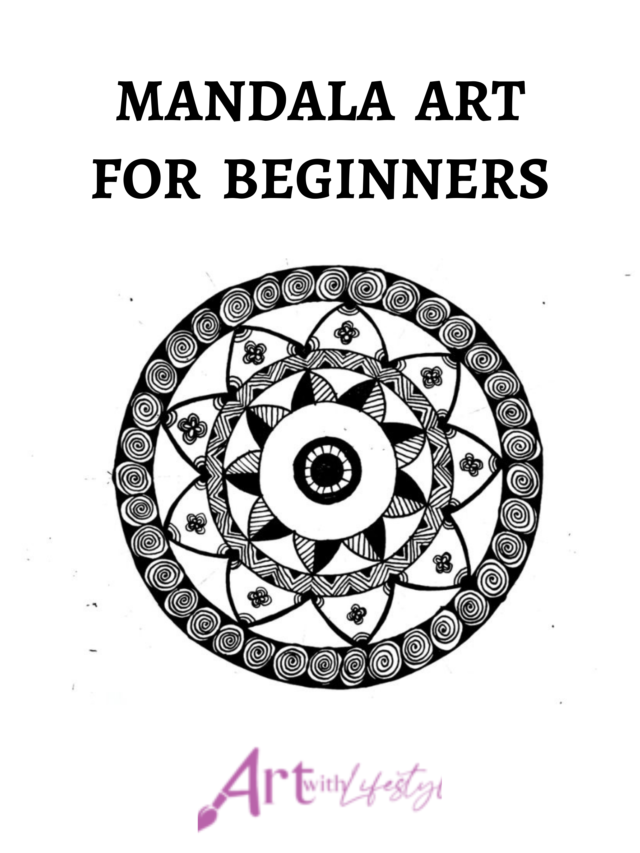 How to draw an easy mandala art for Beginners