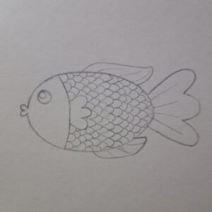 Fish Simple Drawing Reference Easy Drawing Of Fish - Artwithlifestyle